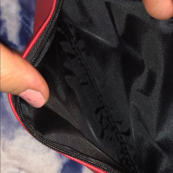IPSY clutch bag, red with mask design - Picture 3 of 4